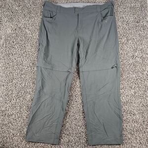Columbia Omni-Shield Womens Sz 22W Convertible Zip Off Pants Gray Hiking